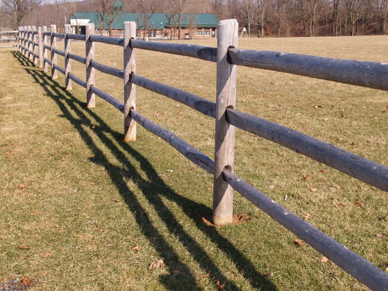 Ranch Style Wooden Fence